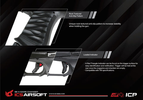 ICS BLE ICP Optics Ready Full Auto GBB Pistol