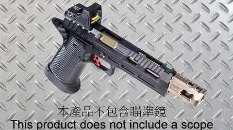 KJ KP-19 Optic Ready Hi-Capa GBB Pistol with Compensator