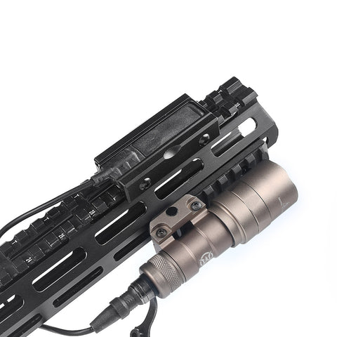 CNC Picatinny Pocket Panel for Flashlight Pressure Pad BK