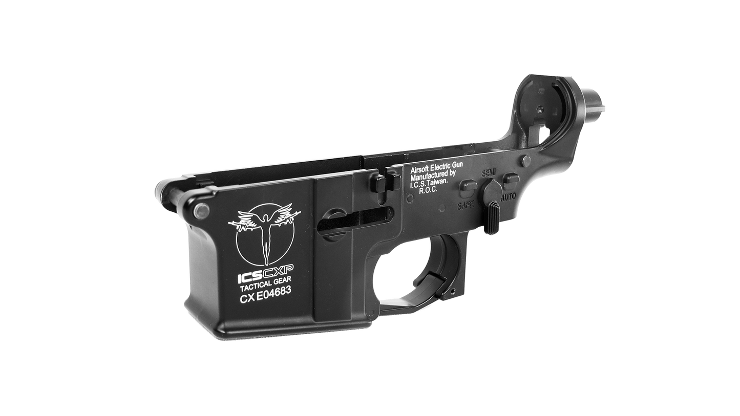 ICS CXP-UK1 and CXP-HOG EBB Metal Lower Receiver Black