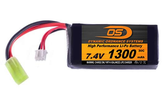 7.4V 1300mA 方形锂电池(30C)