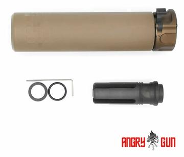 Angry Gun SOCOM 556 Suppressor with QD Flash Hider (Full Marking) DE