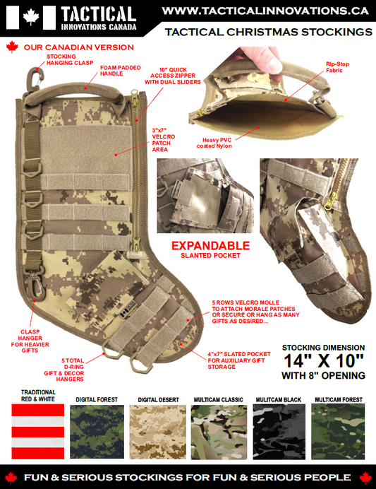Tactical Christmas Stocking - Digtal Multi Terrain