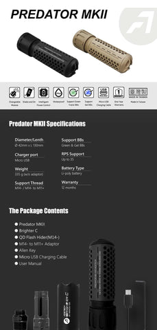 Acetech Predator MKII QD Suppressor and Tracer Unit
