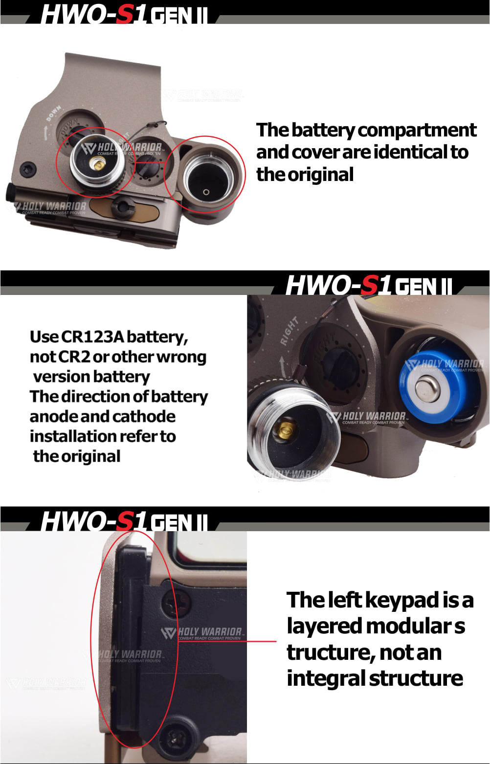 Holy Warrior HWO S1  EXPS3 Red Dot Sight