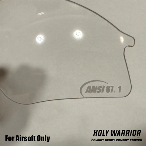 Holy Warrior ANSI 87.1 replacement lens for EHY Shooting Glasses