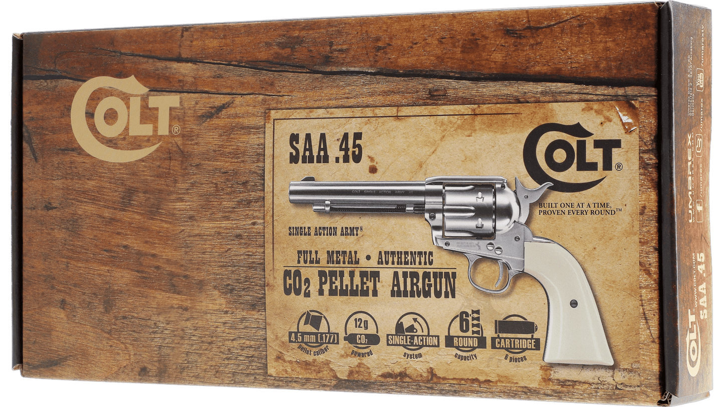 WinGun Colt SAA .45 左轮手枪 镍色/珍珠色