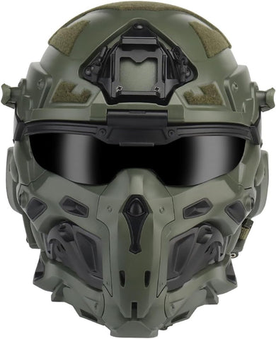 WOSPORT W Assault Juggernaut Helmet with Googles + Mask + Comms + Fan