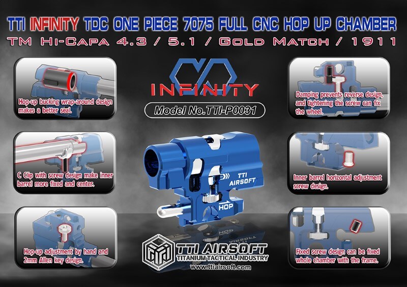 TTI Infinity Hi-Capa / 1911 Hop up chamber