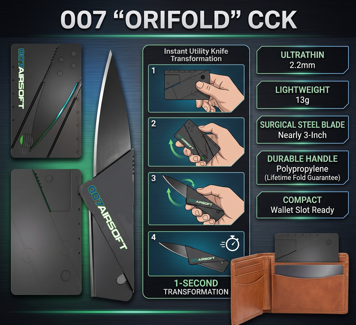 007 ORIFOLD CCK (Credit Card Knife)
