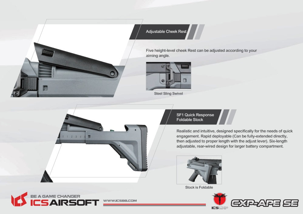 ICS CXP APE Advanced Combat Rifle SE S3 BK
