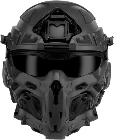 WOSPORT W Assault Juggernaut Helmet with Googles + Mask + Comms + Fan