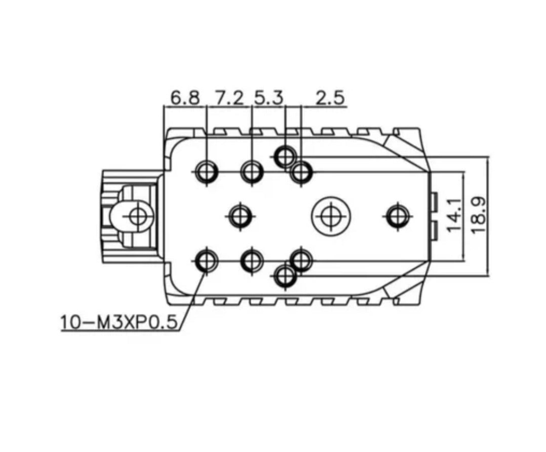 Kizuna Works Steel Optic Mount Plate for BSK43 GBB Pistol