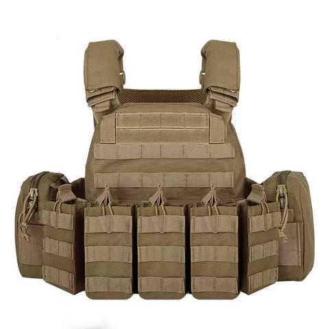 Tactical Molle Plate Carrier Vest with Pouches