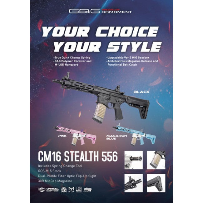 G&G CM16 Batto Stealth 556 AEG