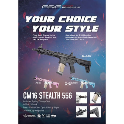 G&G CM16 Batto Stealth 556 AEG