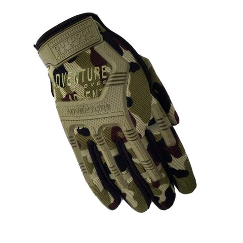Adventure Rubber Knuckle Tactical Gloves (M)