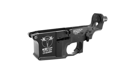 ICS CXP-UK1 and CXP-HOG EBB Metal Lower Receiver Black