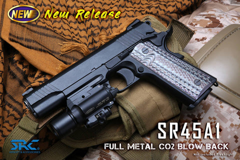 SRC SR45A1 (COLT M45A1) Black CO2