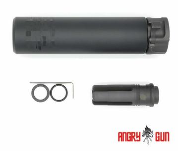 Angry Gun SOCOM 556 Suppressor with QD Flash Hider (Full Marking) Black
