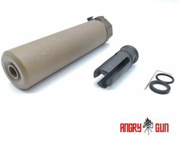 Angry Gun SOCOM 556 抑制器带 QD 消焰器（全标记）DE