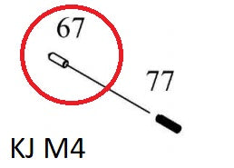 KJW M4 Receiver Pin Detent