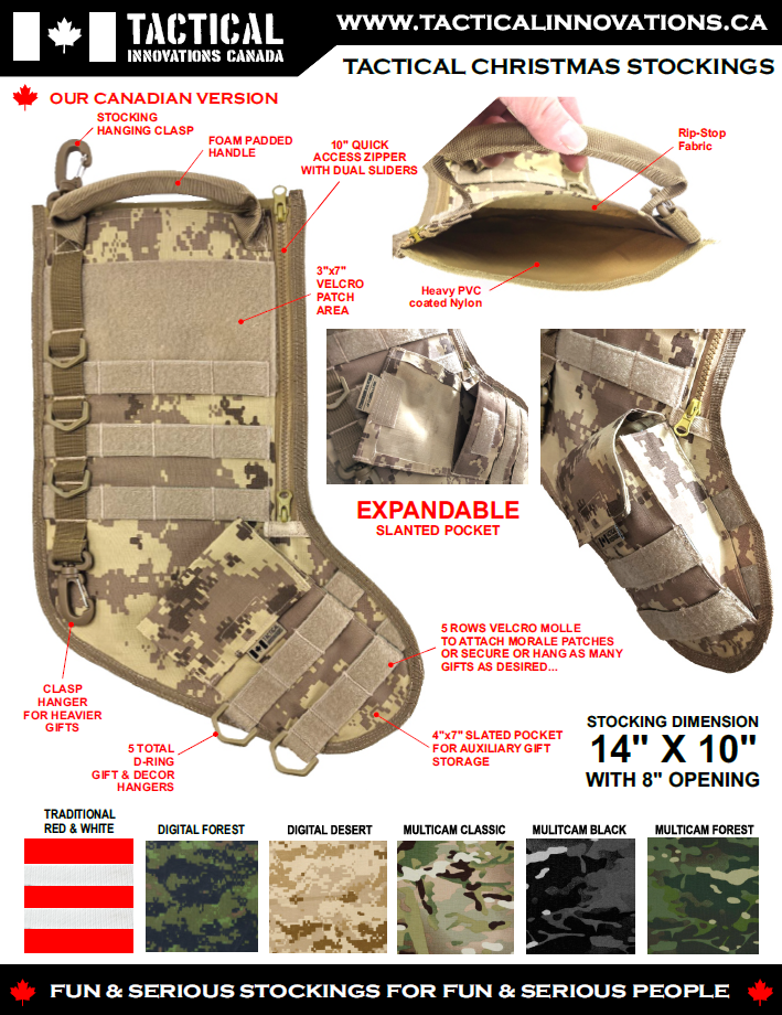 Tactical Christmas Stocking - Digital Desert