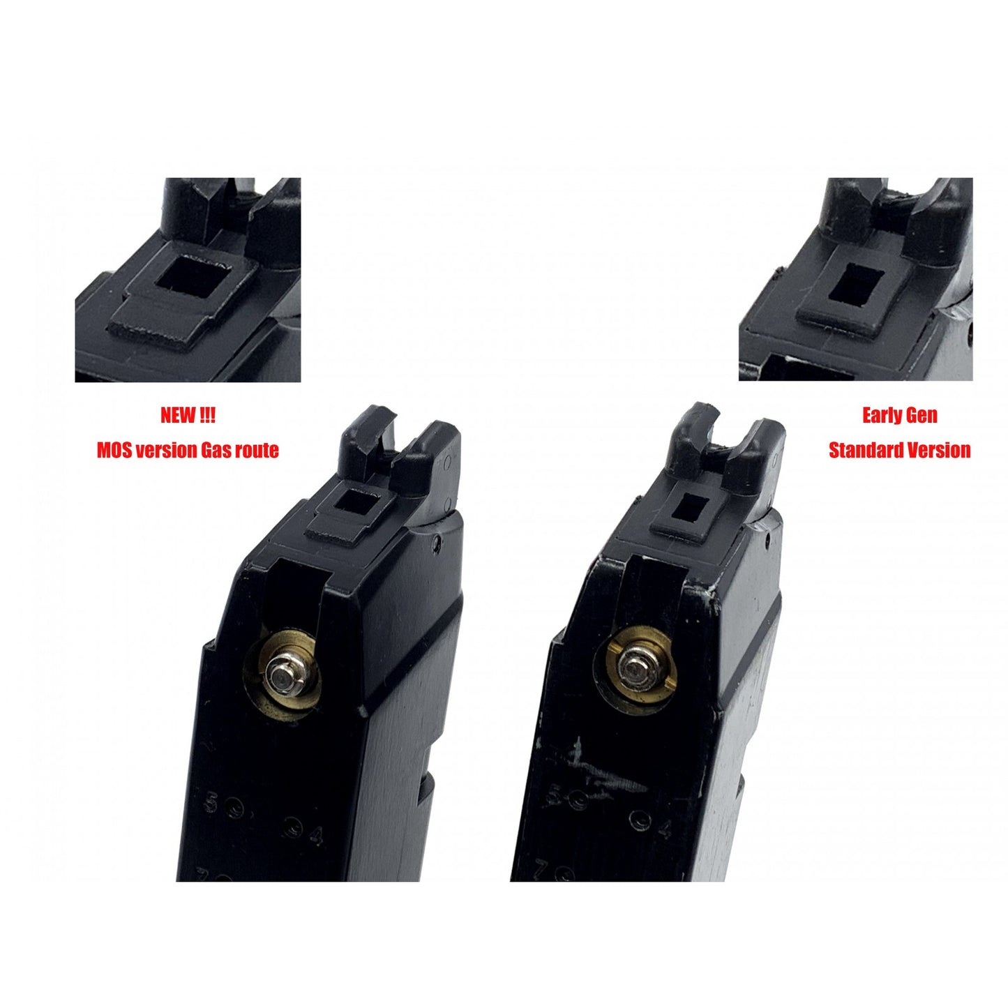 WE G34 G4 MOS Gas Blowback Pistol
