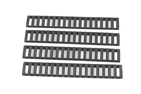Ladder Style Strechable Clip On Rail Covers (Black)